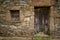 Aged wooden door and window