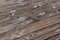 Aged worn timber boards on a pier - background texture