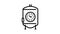ageing beer production line icon animation