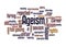 Ageism word cloud concept