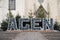 Agen town name in giant letter and large text in the city center