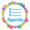 Agenda Colorful Random Shapes Circle