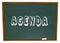 Agenda Schedule Word Chalkboard School Class Lesson Education