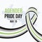 Agender Pride Day poster vector illustration