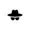 Agent icon. Spy sunglasses