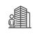 Agent line icon. Real estate realtor sign. Vector