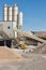 Aggregates plant factory. Gravel manufacturing. Quarry machinery