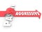 Aggressive Arrow Over Word Passive Action Vs Inaction Attitude