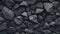 Aggressive Digital Illustration Of Black Rocks On Grey Background