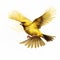 Aggressive Digital Illustration Of A Yellow Bird In Flight