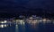 Agia Efimia port at night