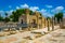 Agia Kyriaki Chrysopolitissa church surrounded with ruins of an ancient church, Paphos, Cyprus