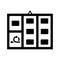 Agile, board, iteration icon. Black vector graphics