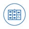 Agile, board, iteration icon. Blue color design