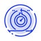 Agile, Cycle, Development, Fast, Iteration Blue Dotted Line Line Icon