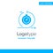 Agile, Cycle, Development, Fast, Iteration Blue Solid Logo Template. Place for Tagline