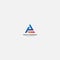 Agile letter A and triangle logo recycle