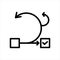 Agile Management Project Icon symbol Illustration Design