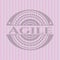 Agile retro pink emblem. Concept design.  EPS10