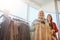 Aging with grace and style. a mother and daughter shopping in a clothing boutique.