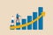 Aging society, world population aging problem, workforce crisis by low birth rate compare to senior elderly or retiree increase,