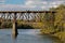 Aging Train Trestle In Cambridge, Ontario