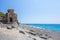 Agios Pavlos beach with Saint Paul church, a very old Byzantine church that was built at the place Selouda.