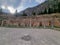 agora colums in delphi arncient area greece
