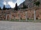 agora colums in delphi arncient area greece