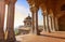 Agra Fort medieval white marble architecture of Musamman Burj dome at Agra, India