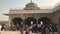 Agra, India, November 10, 2019, Agra Fort, tourists listen to the story of antiquity part 2