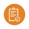 Agreement or directory submission vector icon