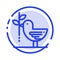 Agreement, Dove, Friendship, Harmony, Pacifism Blue Dotted Line Line Icon