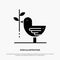 Agreement, Dove, Friendship, Harmony, Pacifism solid Glyph Icon vector