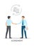 Agreement Between People on Vector Illustration