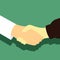 Agreement Shaking Hand Gesture Vector Illustration Graphic