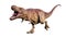 Agressive Tyrannosaurus Rex or T_Rex scientifc and realistic reconstitution isolated on a white background. 3D rendering