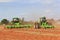 Agrico tractors working on a field near Lichtenburg in South Africa