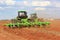 Agrico tractors working on a field near Lichtenburg in South Africa