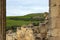 Agricultural activity view from ruins, Dougga, Tunisia