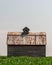 Agricultural barn, storage captured in a cornfield