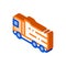 Agricultural Big Cargo Truck isometric icon vector illustration