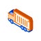 Agricultural Cargo Truck isometric icon vector illustration