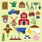 agricultural collection. Vector illustration decorative design