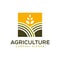 Agricultural crops logo design template