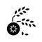 Agricultural disease black glyph icon