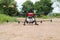 Agricultural drone Fly for fertilizers and pesticides. modern agriculture new agricultural innovation automatic drone