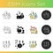 Agricultural innovations icons set