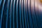 Agricultural irrigation spool hose as abstract background