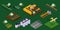 Agricultural Isometric Set
